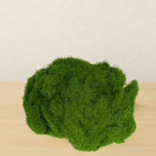  Élethű moha selyemhatású szálakból- klasszikus mohazöld dekorációs kellék