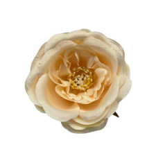  Élethű selyemvirág  tearózsafej barack 5cm dekoráció