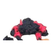  ÉLETHŰ tarantula pók 23x16cm PIROS-FEKETE dekoráció