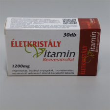 Életkristály multivitamin rezveratrollal+q10 30 db vitamin és táplálékkiegészítő