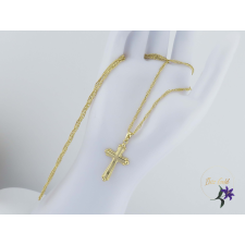  Elga antiallergén kereszt medálos nyaklánc-14K nyaklánc