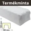 Elite Decor Termékminta: DecoWood Fehér-190 Rusztikus gerenda (EQ005) 20 cm