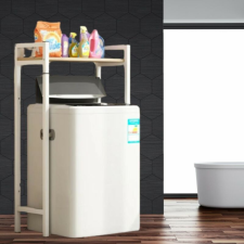 Elite Home masszív fém fürdőszobai polc mosógép fölé fehér - 120 cm fürdőszoba bútor