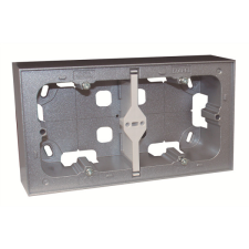 ELKO EP Hungary Efapel 10994_AAL Dupla kiemelő keret, alumínium színű villanyszerelés