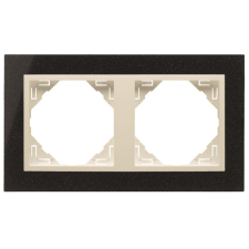 ELKO EP Hungary efapel 90920_TGP PETRA Kettes keret, gránit/gyöngyház villanyszerelés