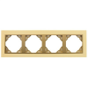 ELKO EP Hungary Efapel 90940_TOU METALLO Négyes keret, arany/arany