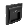 ELKO EP Hungary ELKOEP 90673_TPM Fedlap dupla USB-A aljzathoz 
(20°-os), fekete