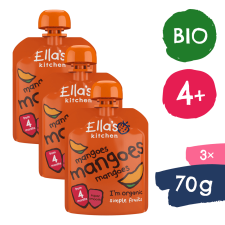 Ella's Kitchen 3× Bio Mangó uzsonna (70 g) bébiétel