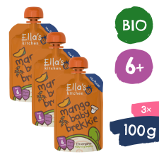 Ella's Kitchen 3× Bio reggeli mangóval és joghurttal (100 g) bébiétel