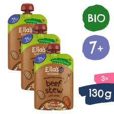 Ella's Kitchen BIO Párolt marhahús burgonyával (3×130 g) bébiétel