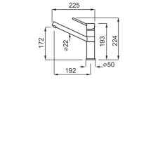 ELLECI - Csaptelep Sava Keratek K86 black csaptelep