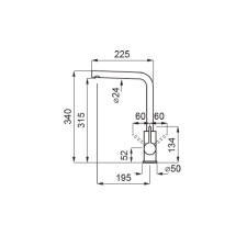 ELLECI - Csaptelep Shell Plus (C02) G68 bianco csaptelep