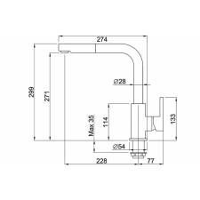 ELLECI - Csaptelep Shell Plus (C02) króm csaptelep