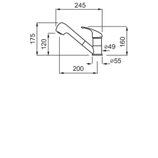 ELLECI - Csaptelep Venere M79 aluminium csaptelep