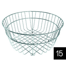 ELLECI - Edényszárító kosár kerek fém Ø 320 mm csaptelep