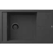 ELLECI - Gránit mosogatótálca Unico 305 G40 Nero fekete tartozékokkal mosogatótálca