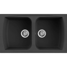 ELLECI Living 450 G59 Gránit Mosogatótálca dupla medencés antracite LGL45059 mosogatótálca