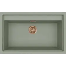  ELLECI LKS13082BRZ - Mosogatótálca Sintesi 130 K82 Sage bronz tartozékokkal mosogatótálca