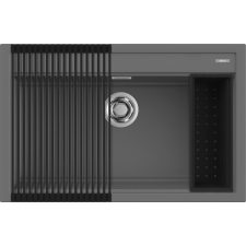 ELLECI - Mosogatótálca Best 130 Workstation Szett Keratek K99 Dark Grey mosogatótálca
