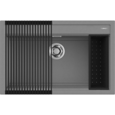 ELLECI - Mosogatótálca Best 130 Workstation Szett M73 titanium mosogatótálca