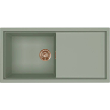 ELLECI - Mosogatótálca Sintesi 480 Keratek K82 Sage Green bronz tartozékokkal mosogatótálca