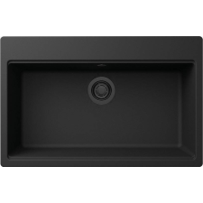 ELLECI - Mosogatótálca Time 130 G40 Nero fekete tartozékokkal mosogatótálca