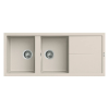 ELLECI - Mosogatótálca Unico 500 116x51 Granitek egymedence + csepptálca G39 Bianco soft