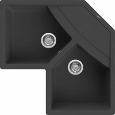 ELLECI - Mosogatótálca Unico CORNER sarok G40 nero (LGUCOR40) mosogatótálca