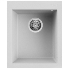 ELLECI Quadra 100 G68 Bianco Gránit mosogatótálca (LGQ10068)Munkalapra szerelhető mosogatótálca