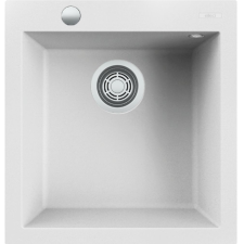 ELLECI Quadra 102 AUTOMATA K96 White Kerámia mosogatótálca (LKQ10296AUT) Munkalapra szerelhető mosogatótálca