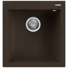 ELLECI Quadra 102 M78 Espresso Gránit mosogatótálca (LMQ10278)Munkalapra szerelhető (LMQ10278) mosogatótálca