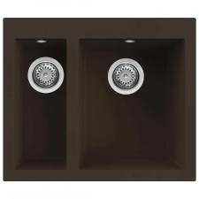 ELLECI Quadra 150 M78 Espresso Gránit mosogatótálca (LMQ15078)Munkalapra szerelhető (LMQ15078) mosogatótálca