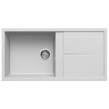ELLECI Unico 480 G68 Bianco Gránit mosogatótálca (LGU48068)Munkalapra szerelhető (LGU48068) mosogatótálca