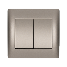 Elmark 11054 RÍM DUPLAVÁLTÓ KAPCSOLÓ SZÜRKE METÁL villanyszerelés