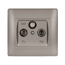 Elmark 11684 RÍM TV+FM+SAT ALJZAT SZÜRKE METÁL villanyszerelés