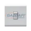 Elmark 190824 "London" süllyesztett ajtócsengő, kicsi billentyű, fehér, 10A, PC