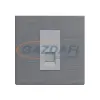 Elmark 190955 "London" süllyesztett RJ45 informatikai aljzat, Cat6, 13A, rozsdamentes acél