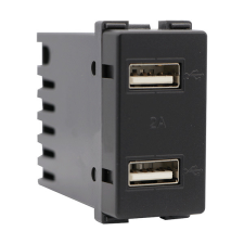 Elmark 27014 LECCE 2XUSB ALJZAT 2A ANTRACIT villanyszerelés