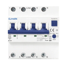 Elmark 40470AELEKTRONIKUS JEL4A 6kA 4P 6A/30mA RCBOJEL4A villanyszerelés
