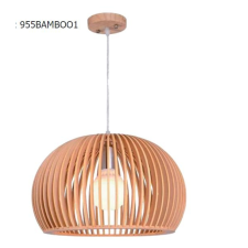 Elmark BAMBOO függeszték 1xE27 fa világítás