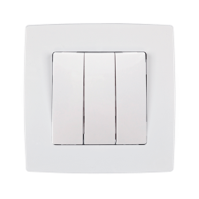 Elmark CITY HÁRMAS EGY PÓLUSÚ KAPCSOLÓ FEHÉR 190064 villanyszerelés