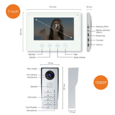 Elmark EL-A17 SMART TRIPLE CAMERA DOORBELL + 3 MONITORS kaputelefon