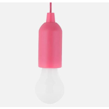 Elmark Elemes izzó alakú húzókapcsolós LED lámpa pink 1W világítás