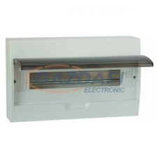 Elmark falon kívüli műanyag elosztódoboz, 8 modul, 1 sor, 190x205x75mm, IP40, fehér villanyszerelés