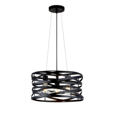 Elmark HELIX CSILLÁR 3XE27 FEKETE D425MM világítás