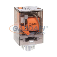 Elmark ipari relé, 48V DC, 1540 Ohm, 2Z+2NY villanyszerelés