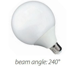 Elmark Led lámpa gömb 20W E-27 G120 fehér világítás