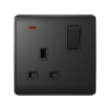 Elmark LONDON SINGLE SOCKET WITH 1P BUTTON SWITCH NEON AN