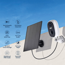 Elmark Napelemes WiFi kültéri Smart kamera 2MP IP66 megfigyelő kamera