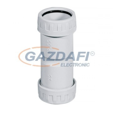 Elmark PVC cső-cső összekötő, d=32mm, IP65, szürke villanyszerelés